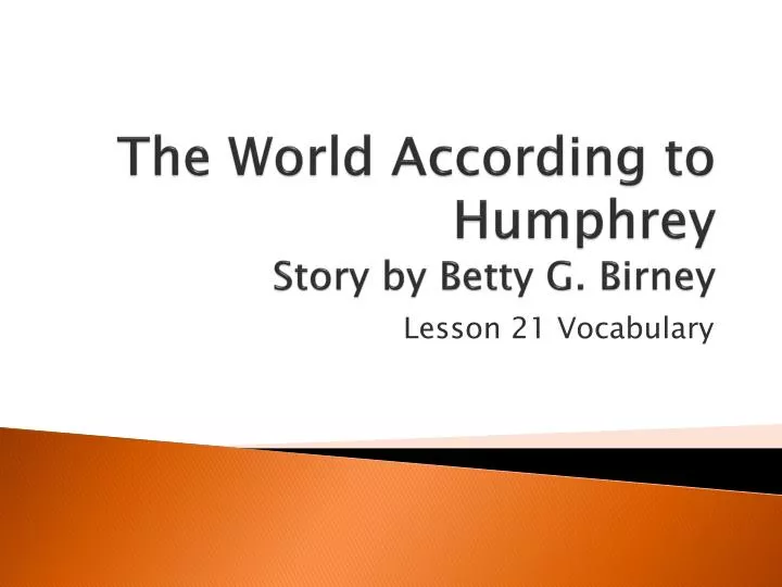 the world according to humphrey story by betty g birney