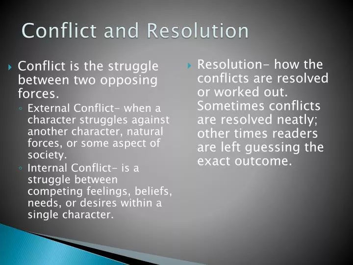 PPT - Conflict and Resolution PowerPoint Presentation, free download ...