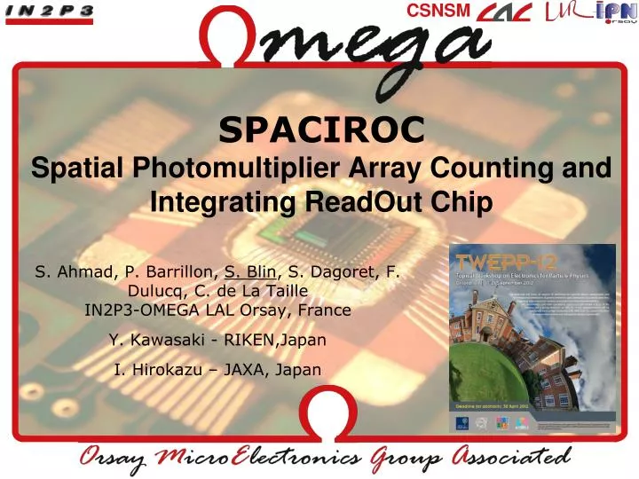 spaciroc spatial photomultiplier array counting and integrating readout chip