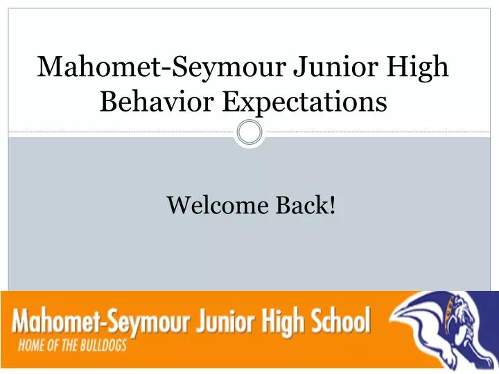 mahomet seymour junior high behavior expectations