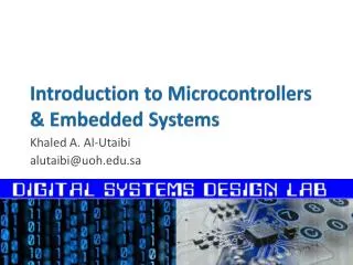 Introduction to Microcontrollers &amp; Embedded Systems