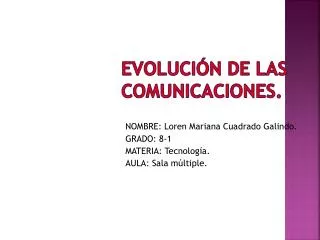 evoluci n de las comunicaciones