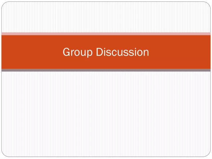 group discussion