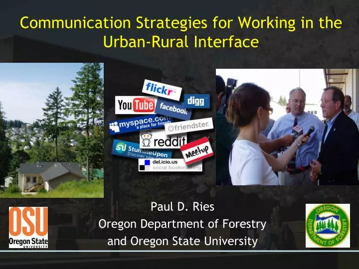 communication strategies for working in the urban rural interface