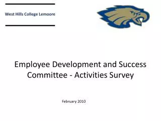 Employee Development and Success Committee - Activities Survey