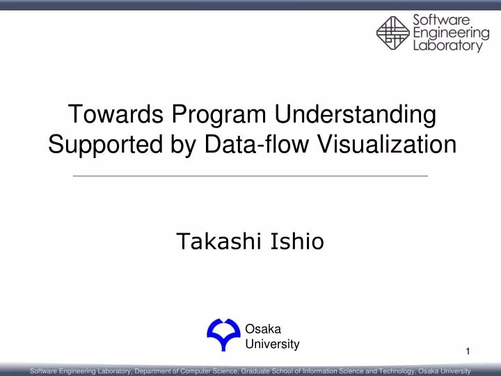 towards program understanding supported by data flow visualization