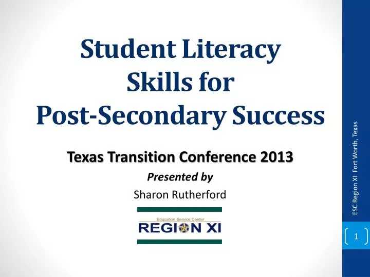 student literacy skills for post secondary success