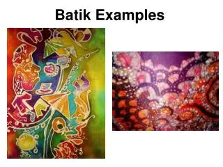 Batik Examples