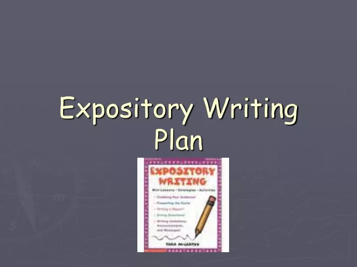 expository writing plan