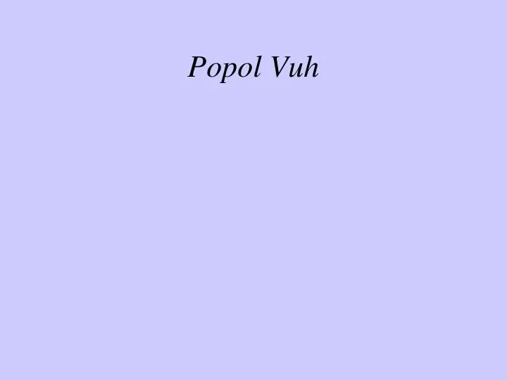 popol vuh