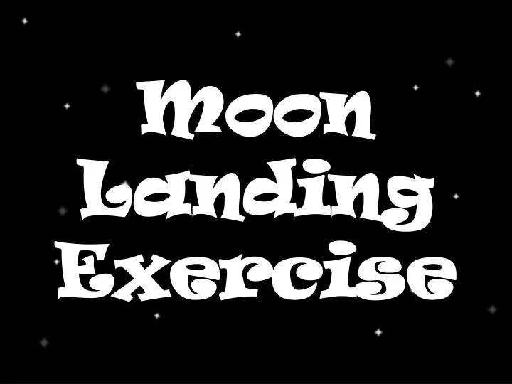 moon landing exercise