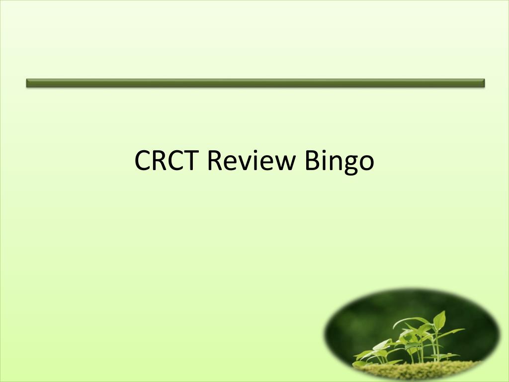 PPT - CRCT Review Bingo PowerPoint Presentation, free download - ID:2338655