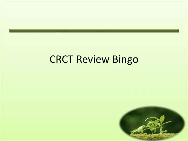 crct review bingo