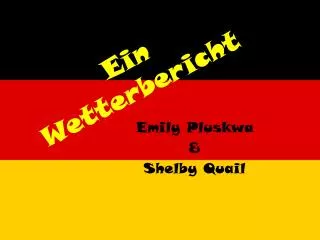 ein wetterbericht