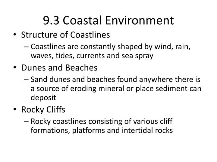 9 3 coastal environment