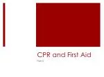Essential CPR and First Aid Skills: Managing Shock and Minor Injuries - slide 1