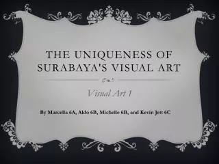 The uniqueness of Surabaya's visual art