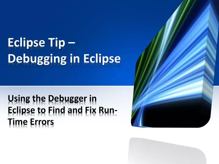 eclipse tip debugging in eclipse