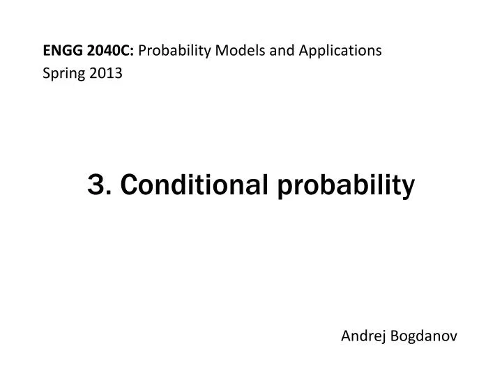 3 conditional probability