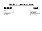 Books to read And Read - slide 1