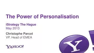 The Power of Personalisation