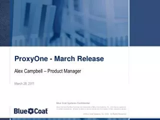 ProxyOne - March Release