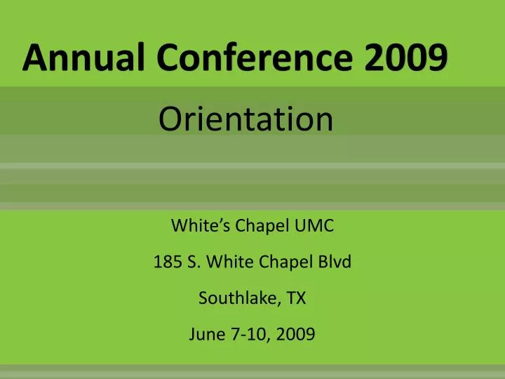 annual conference 2009