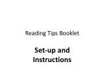 Reading Tips Booklet - slide 1