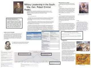 Military Leadership in the South: 			Maj. Gen. Robert Emmet Rodes