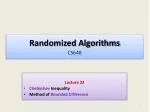 Randomized Algorithms CS648 - slide 1