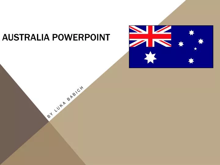 australia powerpoint