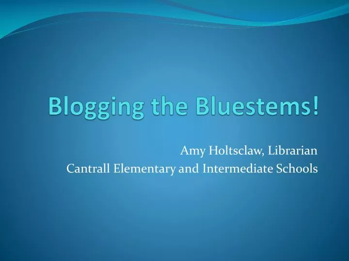 blogging the bluestems