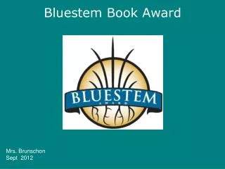 Bluestem Book Award