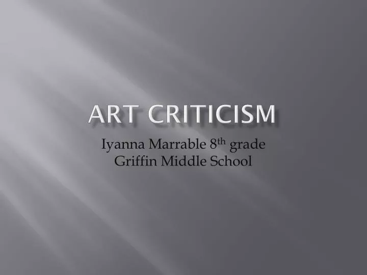 art criticism