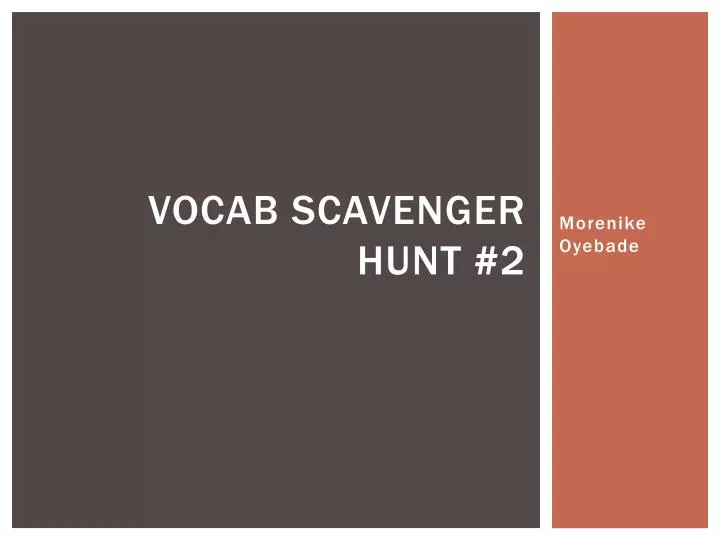 vocab scavenger hunt 2