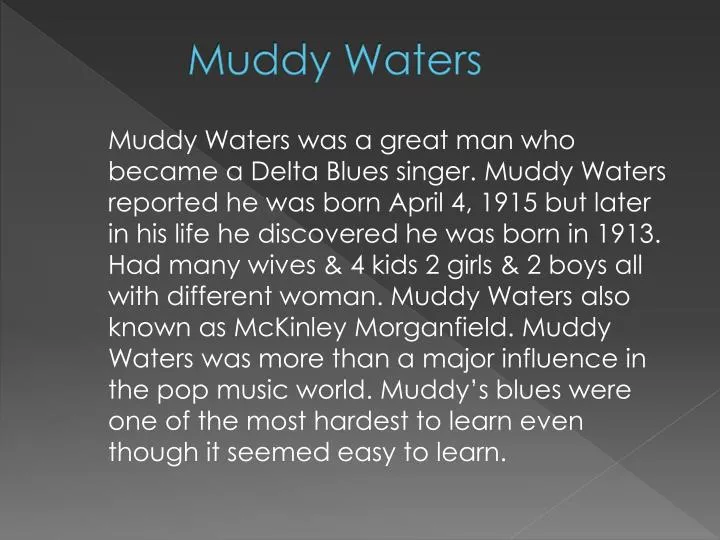 muddy waters