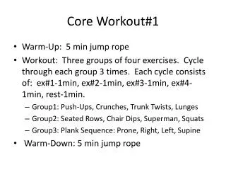 Core Workout#1