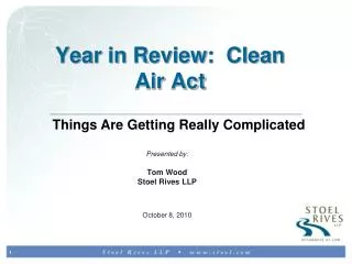 Year in Review: Clean Air Act