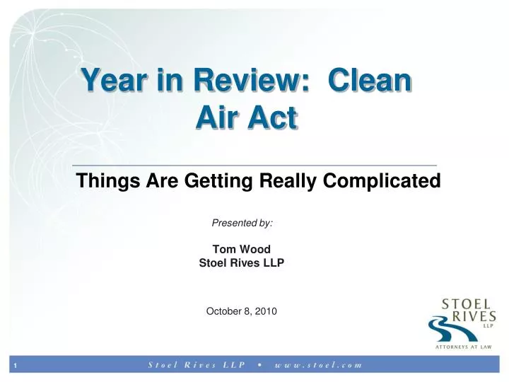 year in review clean air act