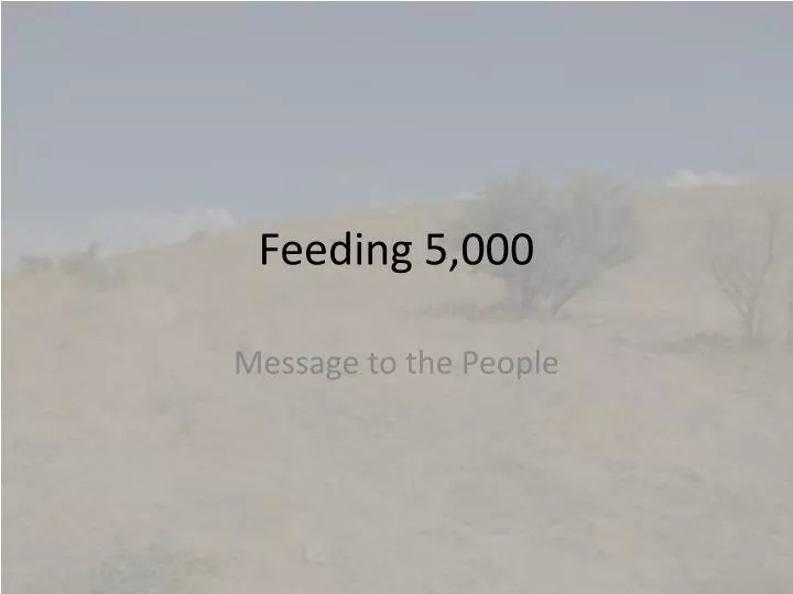 feeding 5 000