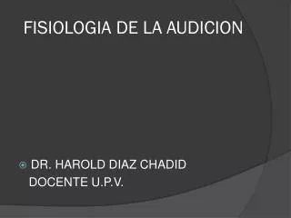 fisiologia de la audicion
