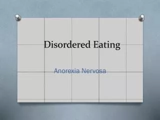 Disordered Eating