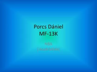 porcs d niel mf 13k