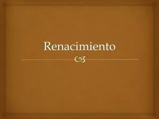renacimiento
