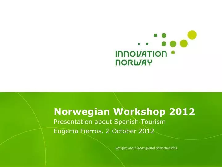 norwegian workshop 2012