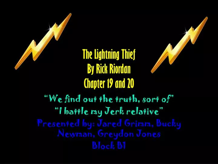 the lightning thief by rick riordan chapter 19 and 20