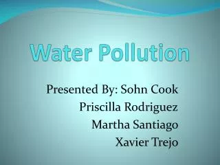 Water Pollution