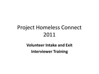 Project Homeless Connect 2011