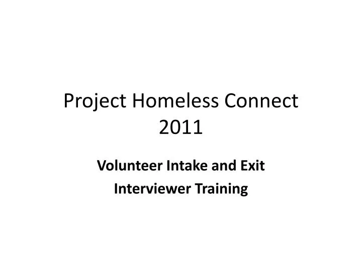project homeless connect 2011