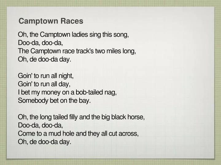 camptown races